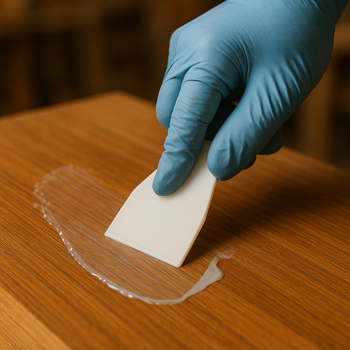 پاک کردن چسب خشک شده از روی چوب